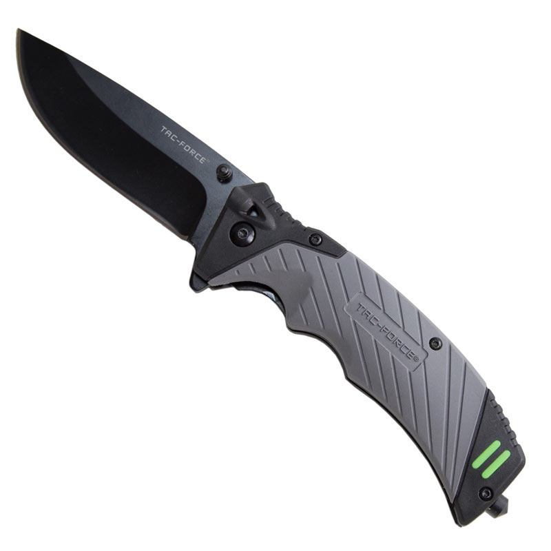 Rubberized Grip Folding Knife Tactical Pocket Knife SpringAssist