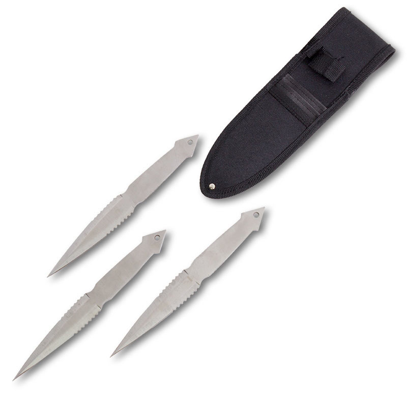 Sawtooth Throwing Knives Steel Thrower Set Throwing Weapons