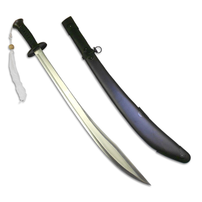 sharp steel chinese broadsword black kung fu broad sword martial broadsword size