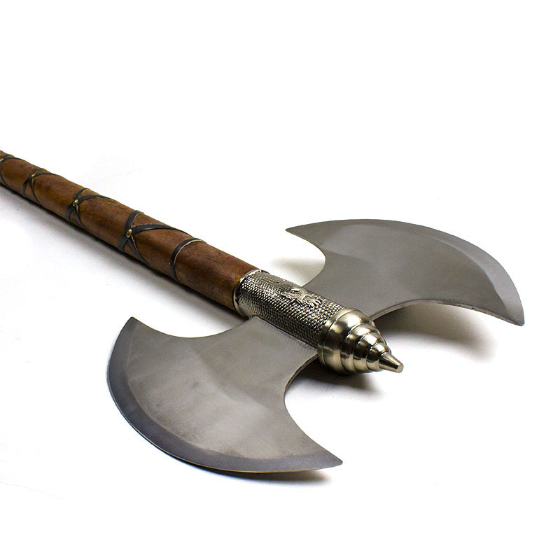 Skull Splitter Double Sided Axe - Medieval Battle Axe - War