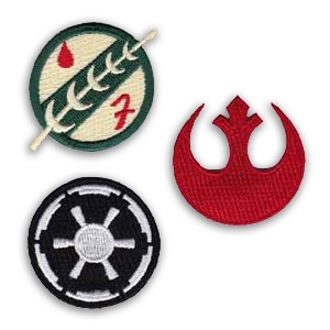 Star Wars Emblems Patch Set - Star Wars Martial Arts Patches - Unique ...