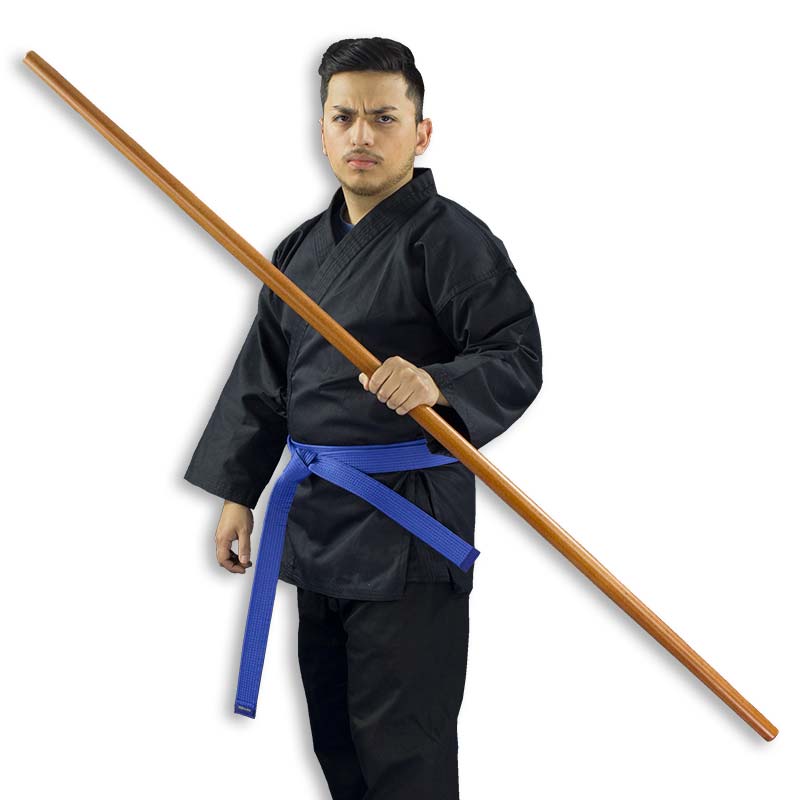 Great for Karate and Martial Arts Training. Straight Hardwood Bo Staff 