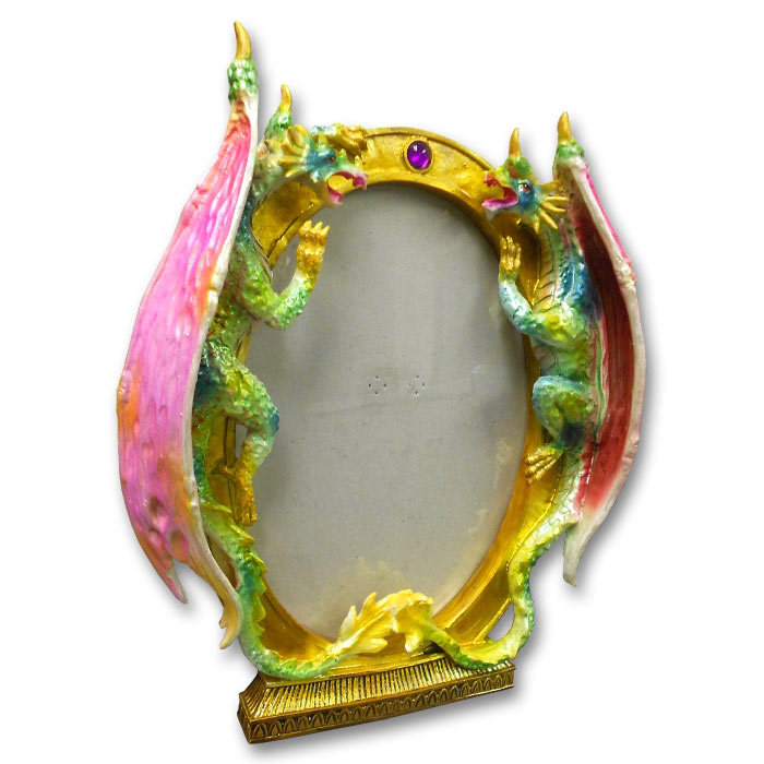 Twin Dragons Picture Frame Dragon Picture Frames Fantasy Picture Frame