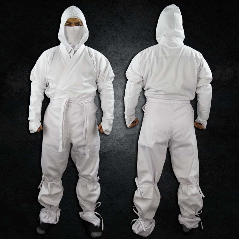 Oclusión Culpable ambición White Ninja Uniform - White Ninja Costume - White Ninjutsu Gi