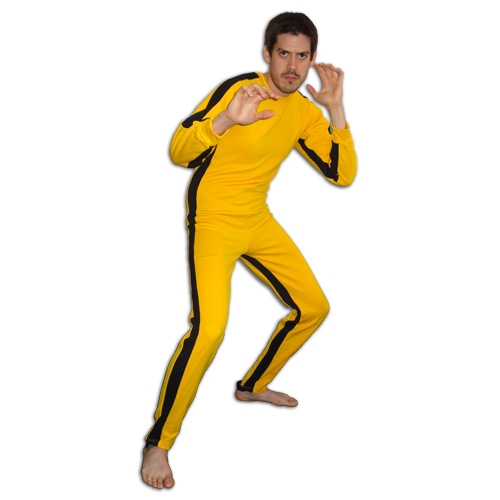Mens Yellow Bruce Lee Game Of Death kill Bill Track suit Kungfu Ninja Uniform 