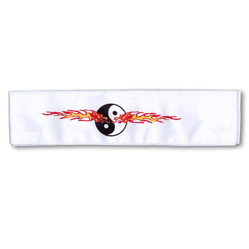 Flaming Yin Yang Headband