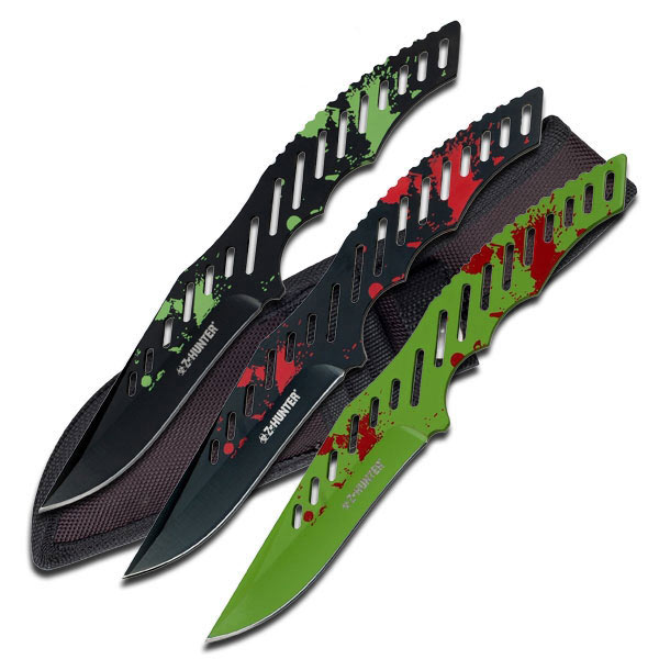 Zombie Hunter Light Weight Throwing Knives - Anti Zombie Weapon Set ...