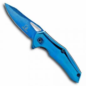 Blue Steel Pocket Knife