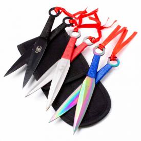 Colored Kunai Throwing Knives