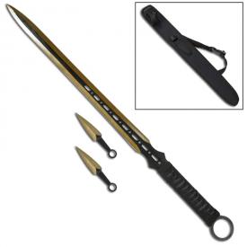 Gold Blade Kunai Sword