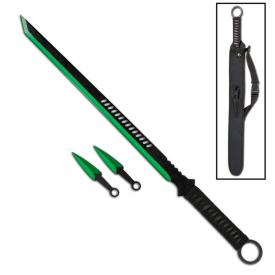 Green Blade Kunai Ninja Sword