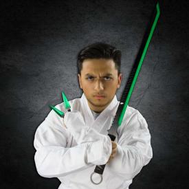 Green Blade Kunai Ninja Sword