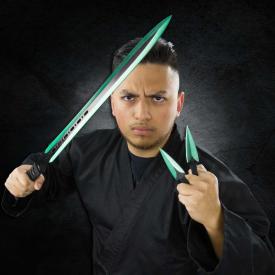 Green Blade Kunai Sword