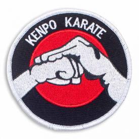 Kenpo Fire White Oval Patch 4" x 2.75" Iron On New 