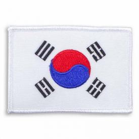 Taekwondo KOREAN Flag Patch for Taekwondo Uniform Korea Patch Embroidered 3.5" 