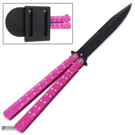 Pink Piercer Butterfly Knife