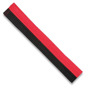 Gå til kredsløbet Brawl Violin Poom Belt - Half Red Half Black Belts - Martial Arts Poom Belts