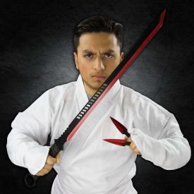 Red Blade Kunai Ninja Sword