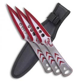 Red Scorpion Throwing Knives
