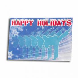 White Christmas Karate Postcards (10-Pack)