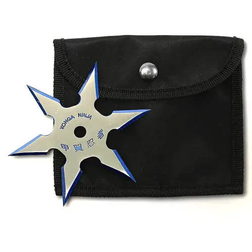 6-Point Blue Edge Throwing Star