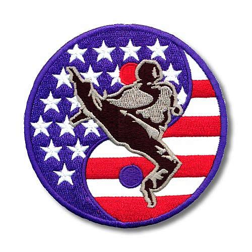 Kyang Patch American Flag Yin Yang Patch - Patriotic Patches - Stars And Stripes Patch