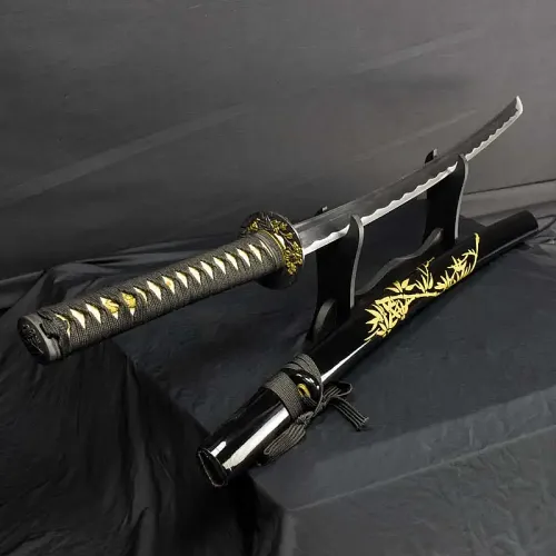 Bamboo Print Handmade Katana