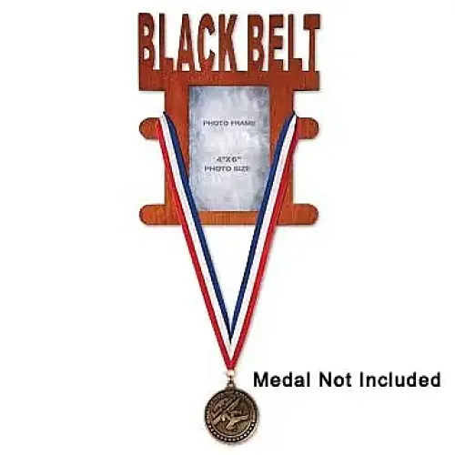 Black Belt Medal Display Picture Frame