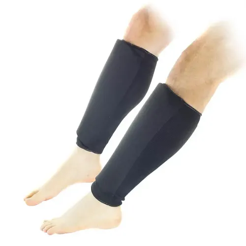 Black Cloth Shin Guards