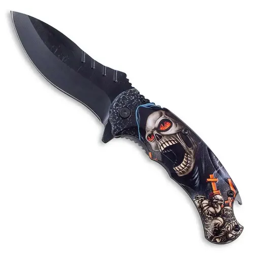 Black Death Folding Knife