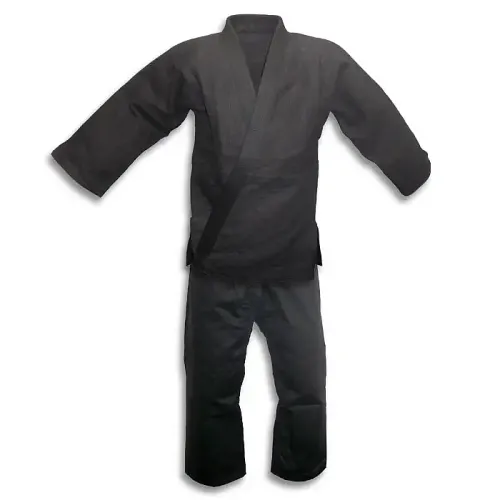 Black Double Weave Judo Uniform