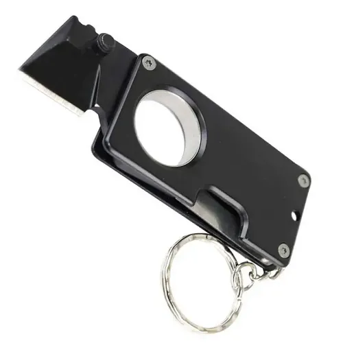 Black EDC Keychain Knife