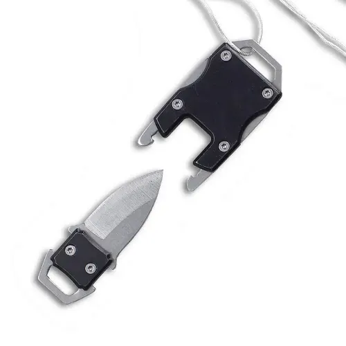 Black EDC Necklace Knife