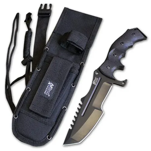 Black Fixed Blade Tactical Knife
