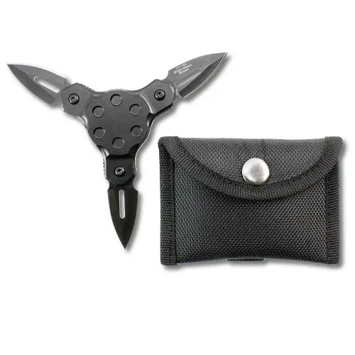 Black Foldable Throwing Star