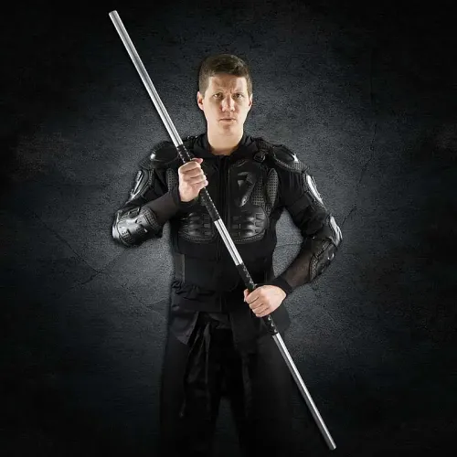 Black Grip Aluminum Bo Staff