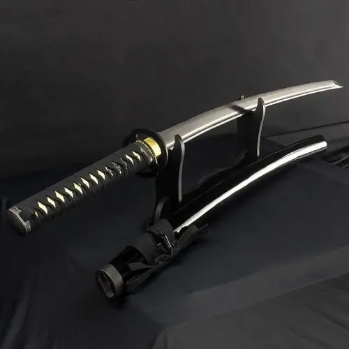 Black Hand-Forged Samurai Sword