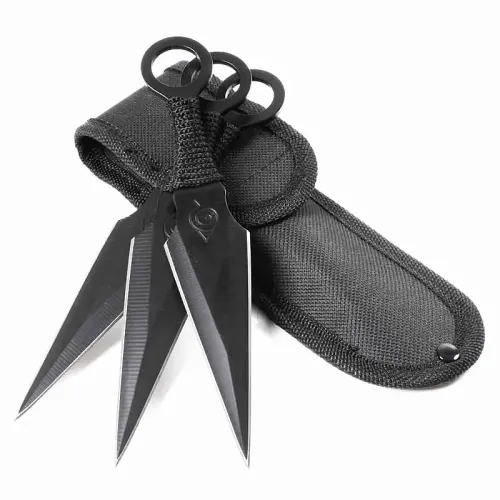 Black Kunai Throwing Knives