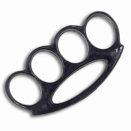 Black Plastic Knuckle Duster