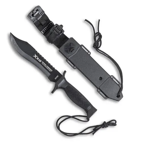 Black Sawback Tactical Knife