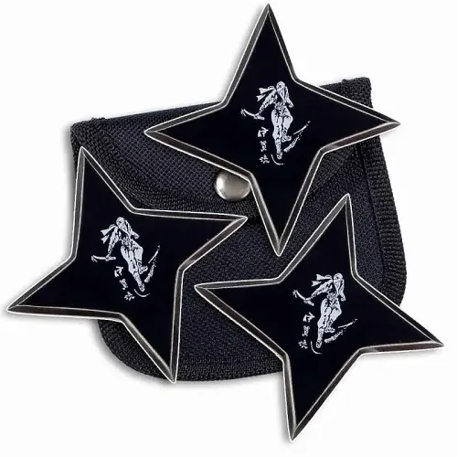 Black Shinobi Ninja Stars