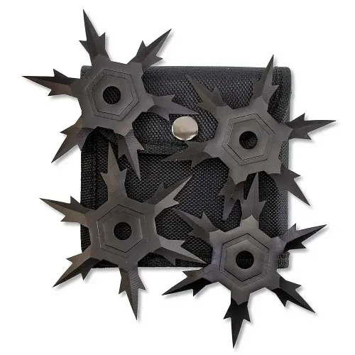 Black Snowflake Ninja Stars