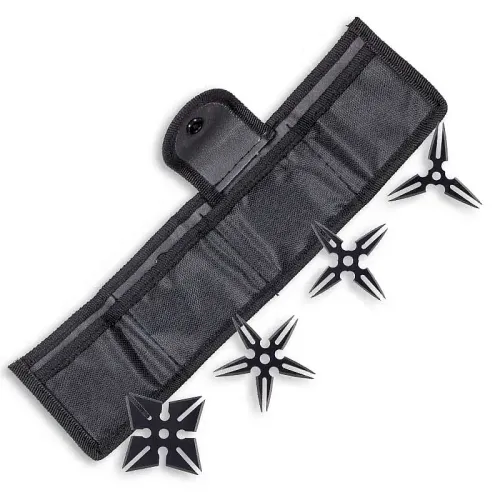 Black Split-Blade Ninja Stars