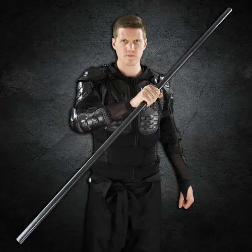 Black Steel Bo Staff