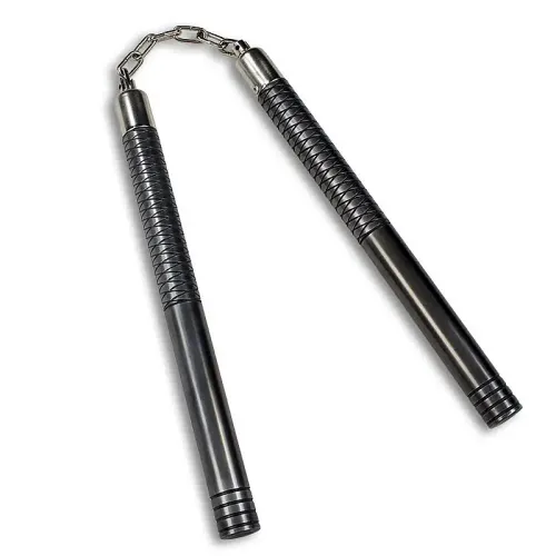 Black Steel Nunchaku
