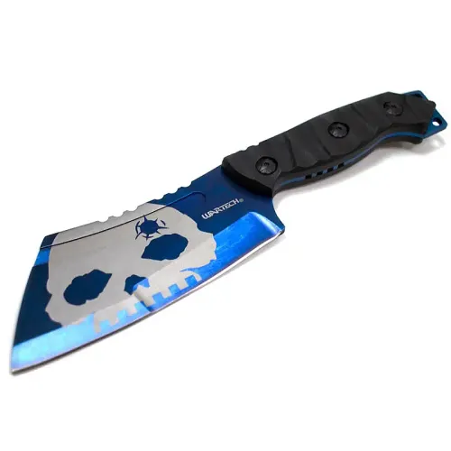 Blue Skull Cleaver