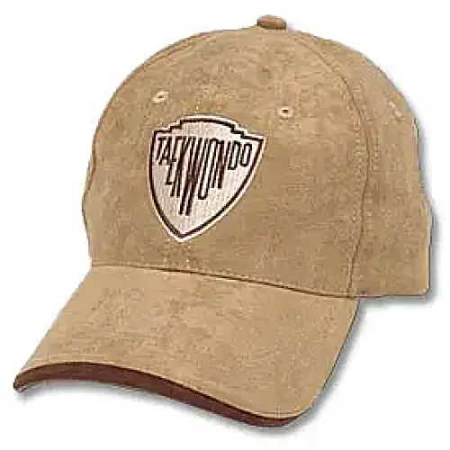 Brown Suede Taekwondo Cap