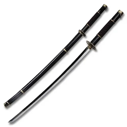 Burgundy and Black Manga Sword