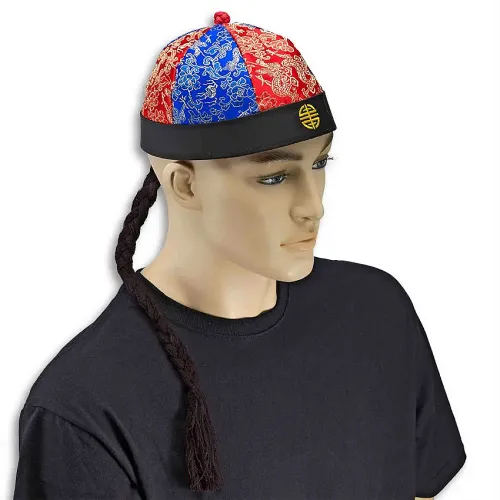 Chinese Hat with Attached Braid
