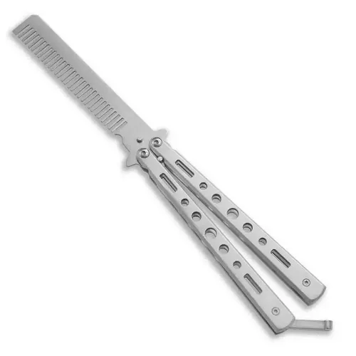 Chrome Finish Butterfly Comb